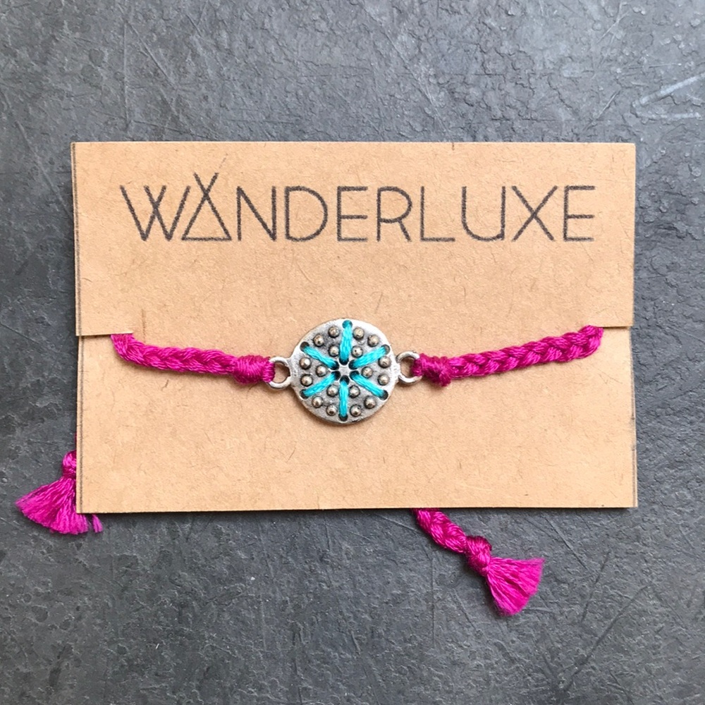 Cotton cord adjustable friendship bracelet